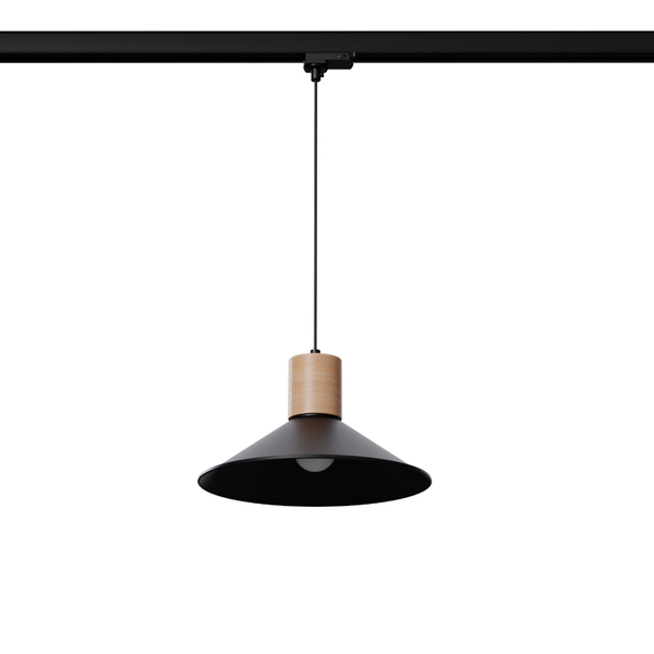 Jadalniana lampa wisząca do szyny 3-fazowej JAGA MYL.00226 czarny
