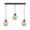 Potrójna lampa wisząca Aspa 33-00606 Candellux czarna brązowa