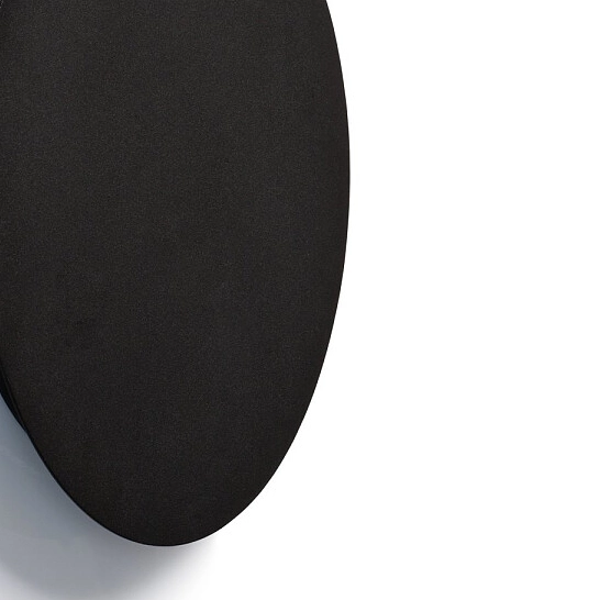 Ledowy kinkiet okrągły Ring 7635 9W 3000K pokojowa lampa czarna