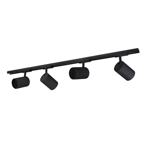 1-fazowy system szynowy Tokio LP-787 SET 1F BK tuby z regulacją czarny