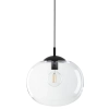 Sypialniana lampa wisząca VIBE 4818 kulista czarny przezroczysty