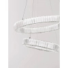 Srebrna lampa wisząca BAUTA LE42917 rings LED 46W 3500K do pokoju
