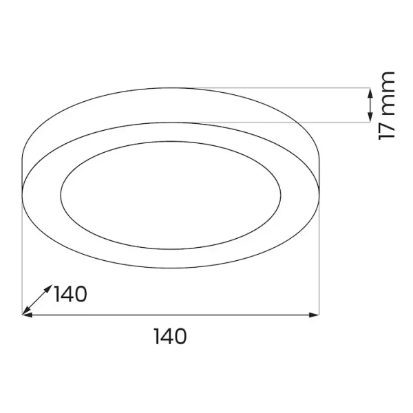 Ledowy plafon do salonu Evora ML1789 LED 6W 3CCT okrągły czarny