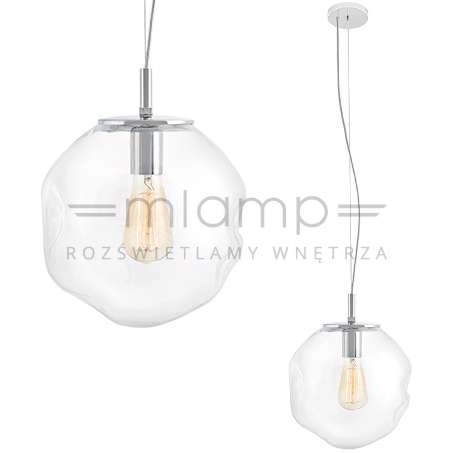LAMPA wisząca AVIA M 10412109 Kaspa szklana OPRAWA zwis przezroczysty
