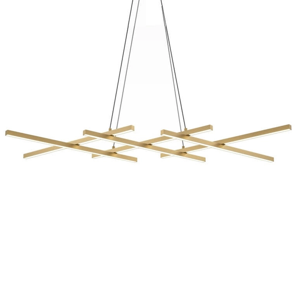 Salonowa lampa wisząca Halo MOD244PL-L50BSK Maytoni LED 40W 4000K mosiądz