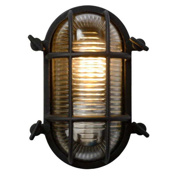 Ogrodowa LAMPA ścienna DUDLEY 11891/20/30 Lucide zewnętrzna OPRAWA outdoor industrialna IP44 czarna