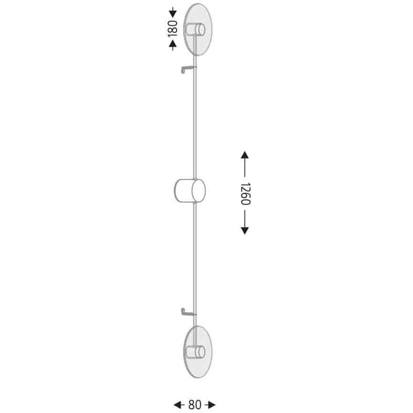 LAMPA ścienna FURANO 8492 Shilo loftowa OPRAWA metalowy kinkiet LED 12W 4000K pręty amadeo białe