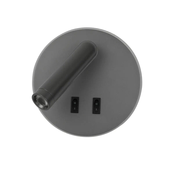 Ścienny kinkiet podłużny Furla WL-53742-1-GR LED 8W 3000K tuba szara