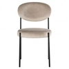 Welurowe krzesło Kaylee S4585 KHAKI VELVET Richmond Interiors rustykalne okrągłe beżowe