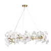 Ceramiczna lampa zwisowa Botanika XY080P-100 liście złota biała