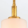 Podłużna zwisająca lampa Sawgrass QN-SAWGRASS-MP-DG-O szklana złota