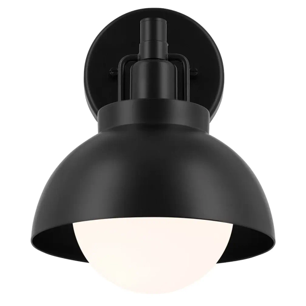 Lampa wisząca/ścienna/sufitowa Niva KL-NIVA-1W-1P-BK metalowa biała czarna