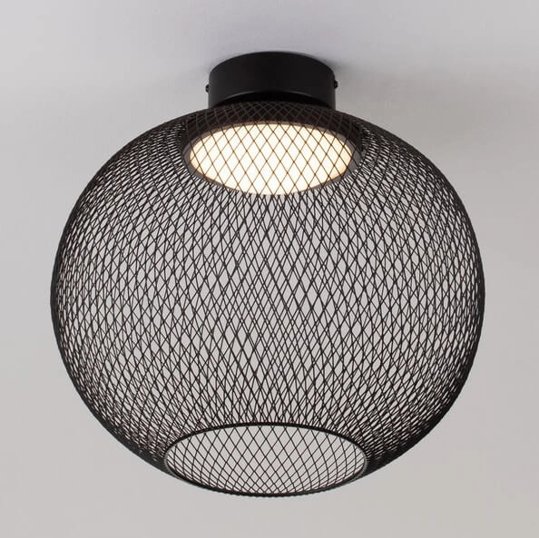 Okrągła lampa nasufitowa RITA LE44255 LED 19W 3000K jadalniana czarna