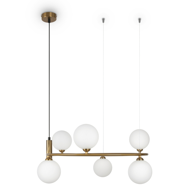 Lampa wisząca Ring MOD013PL-06BS1 Maytoni kule mosiądz