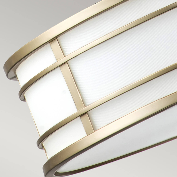 Metalowa lampa wisząca Fusion FE-FUSION-P-L-PNBR Feiss do jadalni mosiądz