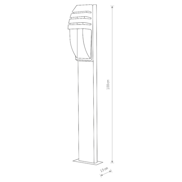 Słupek ogrodowy MISTRAL 3394 nowoczesna lampa IP44 grafitowa