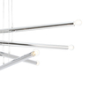 Żyrandol salonowy Tubo 1072P4 Aldex 8-punktowa metalowa lampa chrom