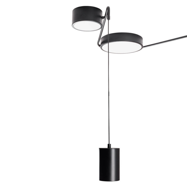 Salonowa lampa sufitowo-wisząca ZUMAIA C0250 Maxlight LED 32W 3000K okręgi czarny 