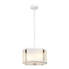 Żyrandol LAMPA wisząca Corona DL-CORONA-2P-WPN Elstead klasyczna OPRAWA okrągły zwis biały nikiel