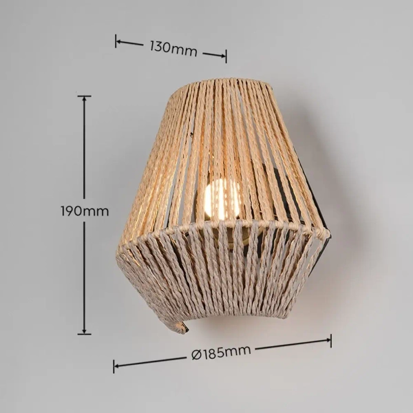 Ścienna lampa boho LIRA R25991126 LED 1,5W 3000K ściemnialna czarny brązowy