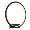 Kinkiet LAMPA ścienna MDECO SLIM/000101/4000/B okrągła OPRAWA metalowa LED 18W 4000K pierścień ring czarny