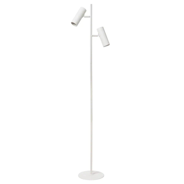 Lampa podłogowa regulowana CLUBS 09739/02/31 Lucide tubki do salonu biały