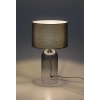 Stołowa lampa do salonu Luxin 74048 szklana dymiona tuba szary
