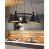 Lampa wisząca MORE 35-71163 industrialna zwis loftowy okrąg ring czarny