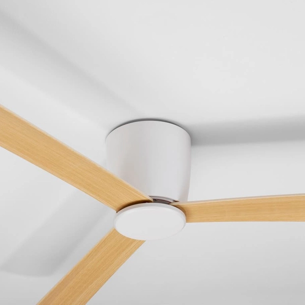 Sufitowy wentylator skandynawski DELL LE42955 Luces Exclusivas drewniany biały