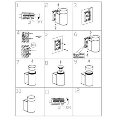 Ścienna LAMPA elewacyjna PIPE 107914 Markslojd zewnętrzna OPRAWA metalowa tuba outdoor IP44 czarna