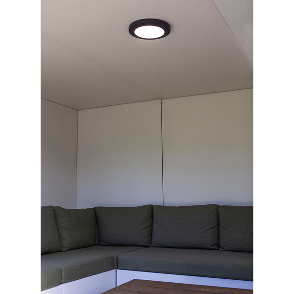 Okrągły plafon tarasowy KAYAH 6392202457 Lutec LED 16,5W 3000K IP54 szary