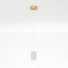 Wisząca lampa glamour SOPH LE-52018 złota LED 6W 3000K tuba do sypialni