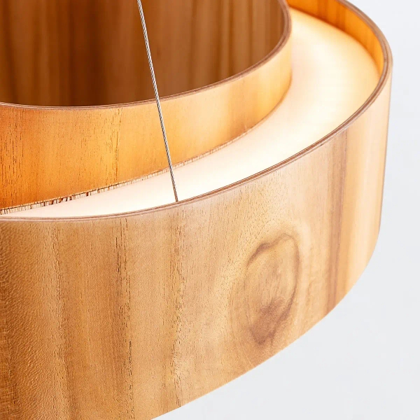 Lampa zwieszana Horizon QN-HORIZON-RING-LED-60-TEAK LED 43W 3000K brązowy