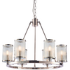 Lampa wisząca Easton 74128 Endon szklane tuby okrągłe nikiel