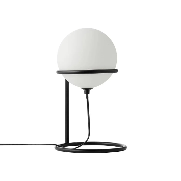 Stolikowa lampa okrągła Wilson 2412575003 biała czarna