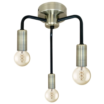 Plafon metalowy SAGA 33-01320 plafon do przedpokoju sticks czarne patyna