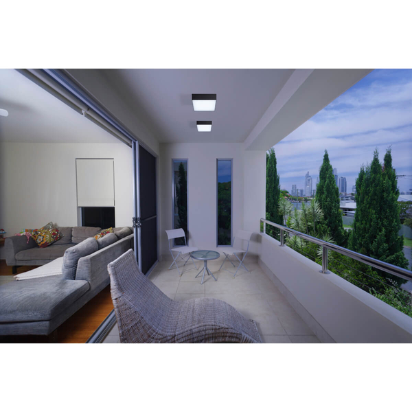 Sufitowa lampa zewnętrzna Casper AZ4498 LED 15W 3000K IP54 kwadratowa szara