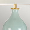 Ceramiczna lampka nocna Harbin DL-HARBIN-TL-CEL Elstead seledynowy biały
