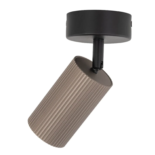 Regulowana sufitowa lampa Tune 16146 tubka żebrowana brązowy