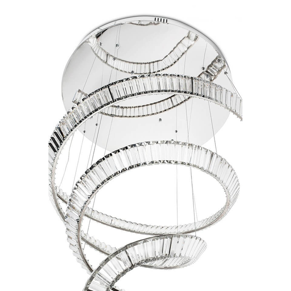 Lampa wisząca kryształowa Cordon MSE1501100194 Moosee LED 115W 3000K chrom