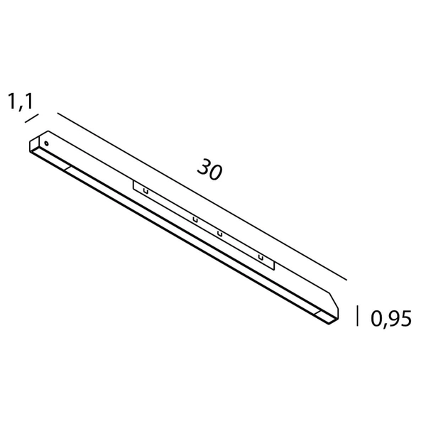 Magnetyczna lampa do systemu szynowego MAX N0008N LED 12W 3000K czarna