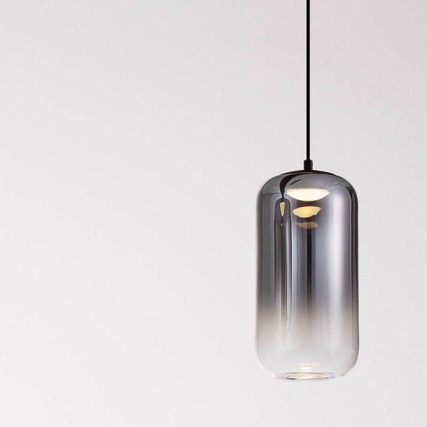 Szklana lampa wisząca ANUCO LE44611 LED 3W 3000K szklana tuba szary