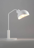 Biała lampa nocna Roy do sypialni metalowa nowoczesna
