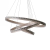 Wisząca lampa ringi do salonu CAMELIA metalowa LED 118W 3000K AZ6769 różowa złota