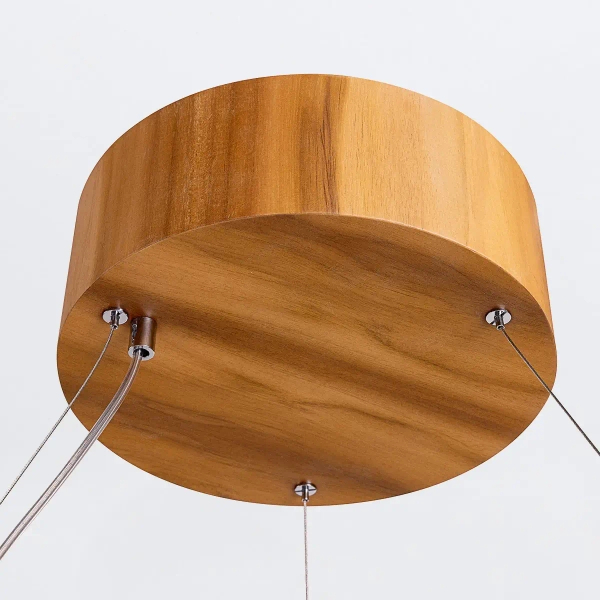 Wisząca lampa ring Angular QN-ANGULAR-RING-LED-80-TEAK LED 29W 3000K brąz