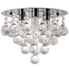 Plafon LAMPA sufitowa VEN P-E 1437/3-30 kryształowa OPRAWA glamour crystal przezroczysta