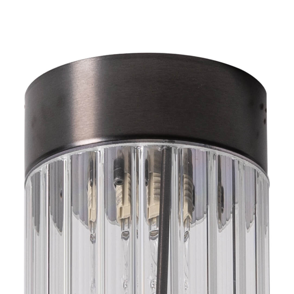 Lampa sufitowa Aria 1231 Zuma tubka przezroczysty tytanowy