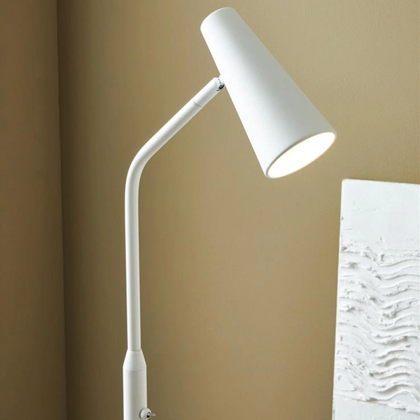 Regulowana lampa pokojowa Crest 108205 podłogowa metalowa biała