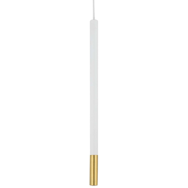 LAMPA wisząca SOPEL DUE 33236 Sigma modernistyczna OPRAWA metalowa ZWIS sopel tuba biała złota