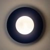 Lampa ścienna kulista SATURN biała granatowa ze szkła 1xG9 ball kula do sypialni 12440